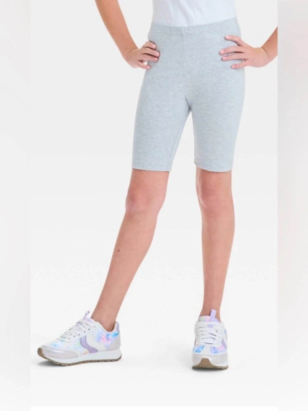 Cat & Jack Light Gray Bike Shorts